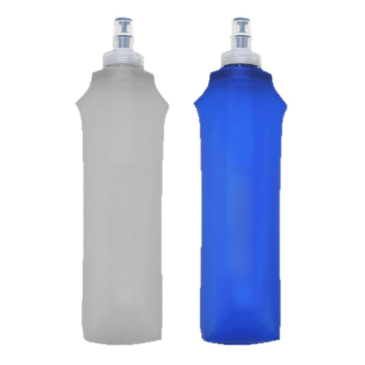 Foldable Sports Water Bottle with Silicone Mouthpiece