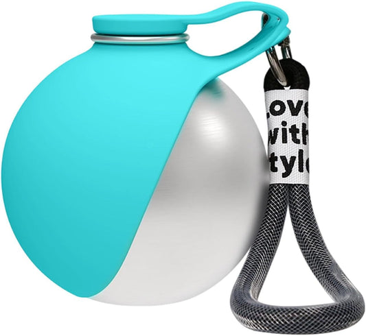 Foldable Stainless Steel Pet Water Bottle with Sling