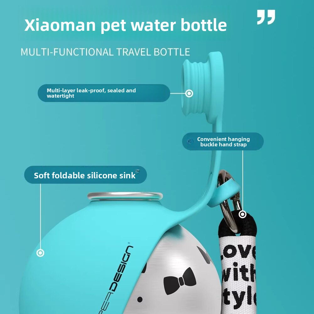 Foldable Stainless Steel Pet Water Dispenser