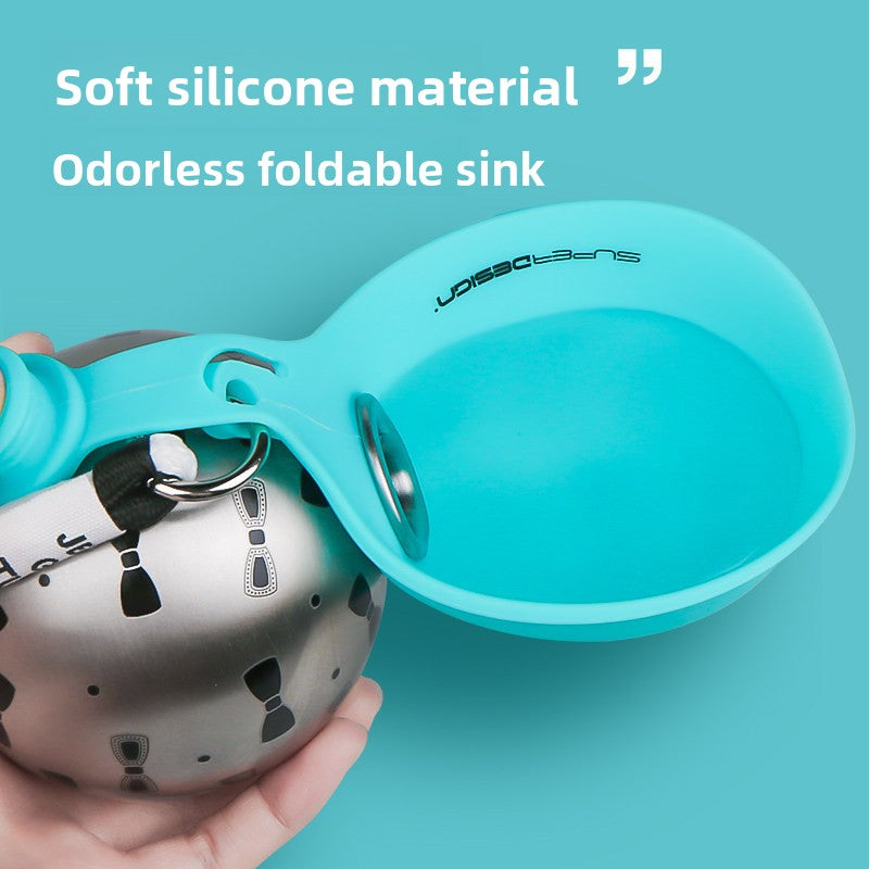 Foldable Stainless Steel Pet Water Dispenser