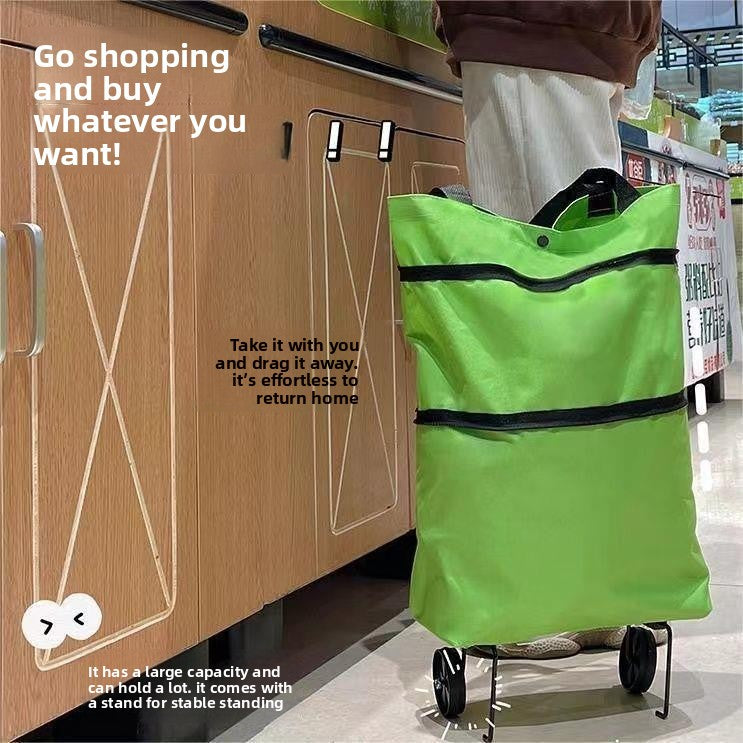 Foldable Stainless Steel Shopping Trolley