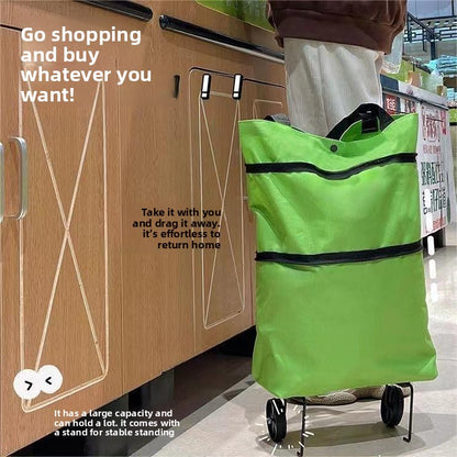 Foldable Stainless Steel Shopping Trolley