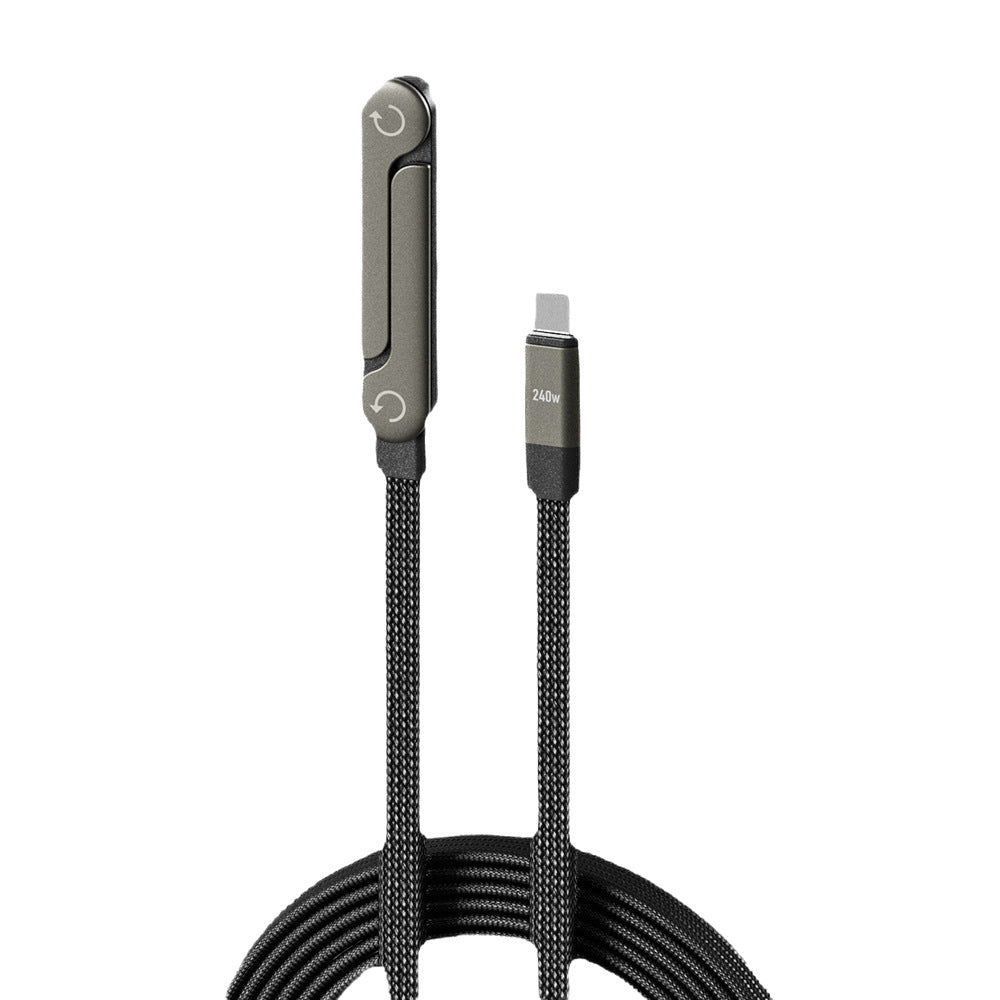 Foldable stand data cable