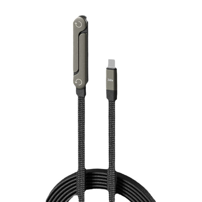 Foldable stand data cable