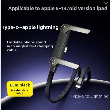 Foldable Stand Fast Charging Data Cable