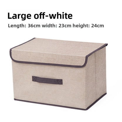 Foldable Storage Box with Flip Cover