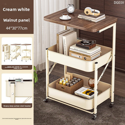 Foldable Storage Rack with Wheels