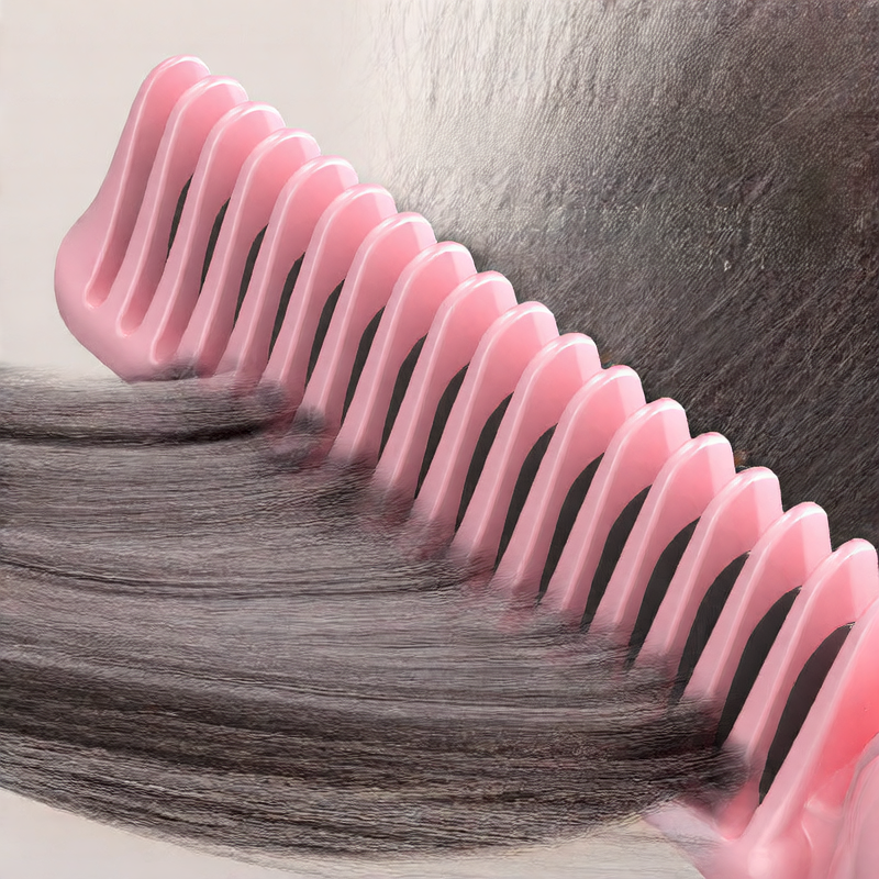 Foldable straight hair comb