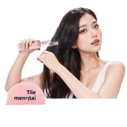 Foldable straight hair comb