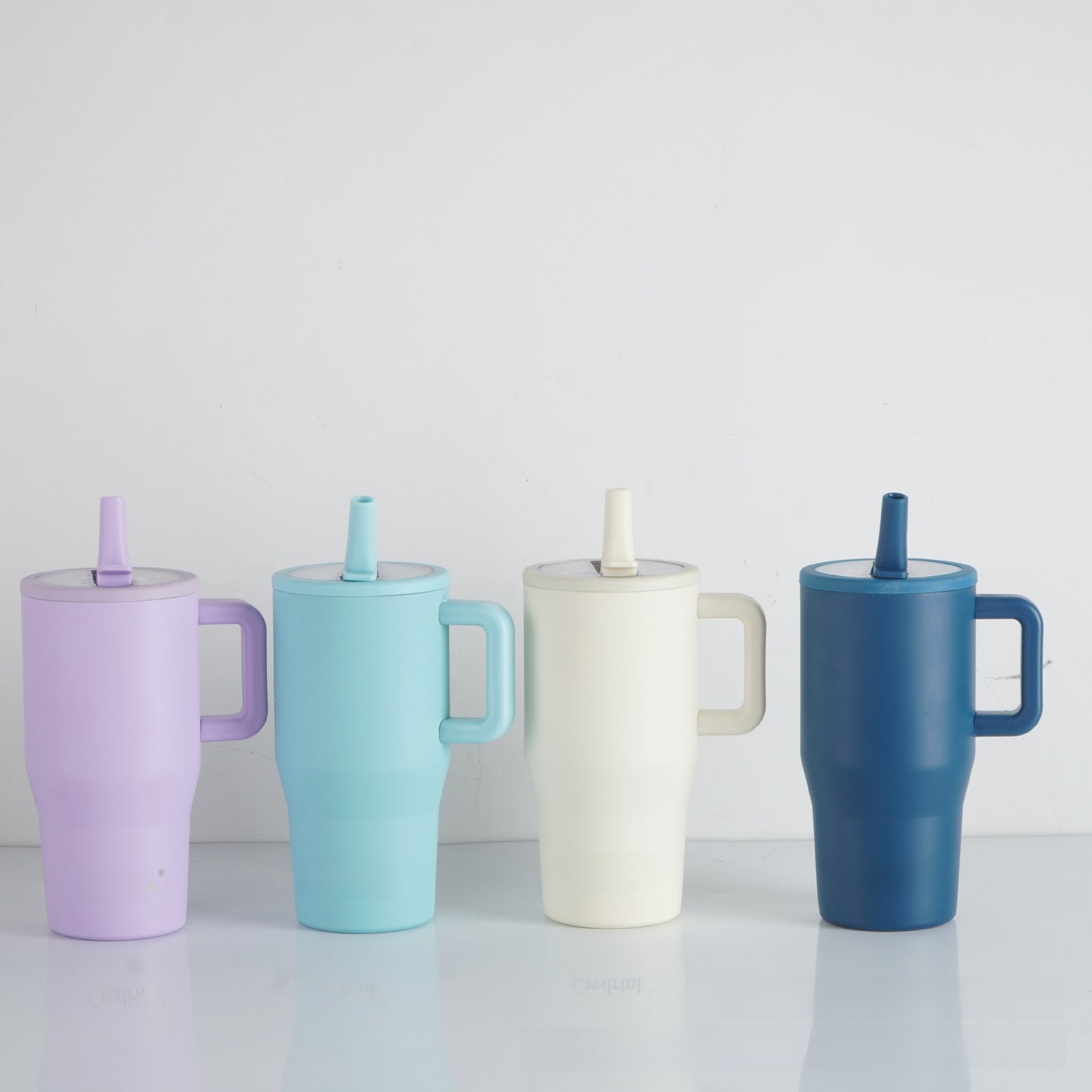 Foldable Straw Insulated Stainless Steel Cup