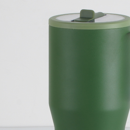Foldable Straw Insulated Stainless Steel Cup
