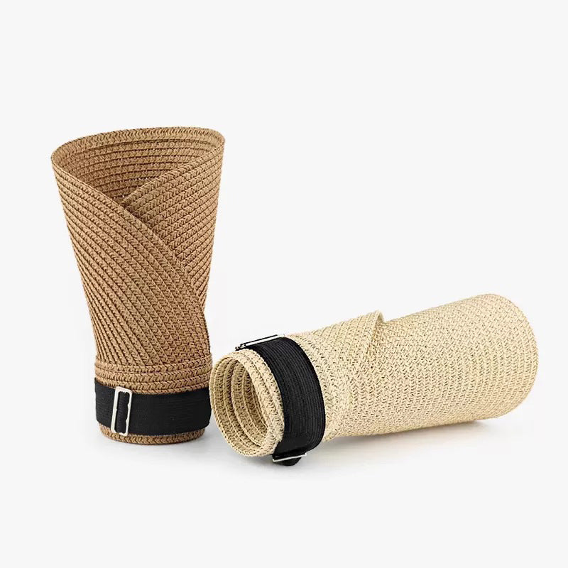 Foldable Straw Sun Hat with UV Protection
