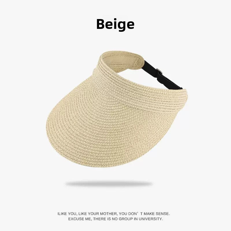 Foldable Straw Sun Hat with UV Protection