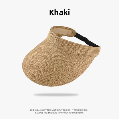 Foldable Straw Sun Hat with UV Protection