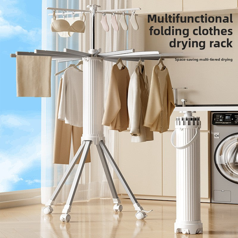 Foldable Telescopic Aluminum Alloy Drying Rack