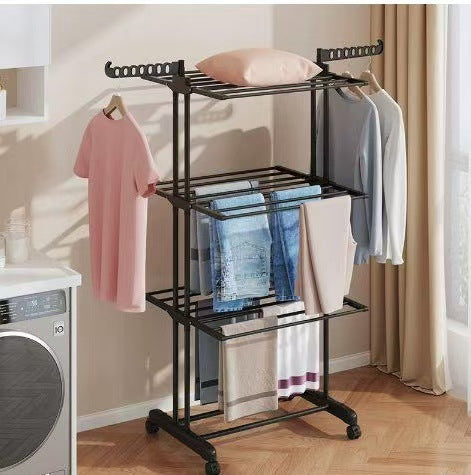 Foldable Telescopic Floor Drying Rack