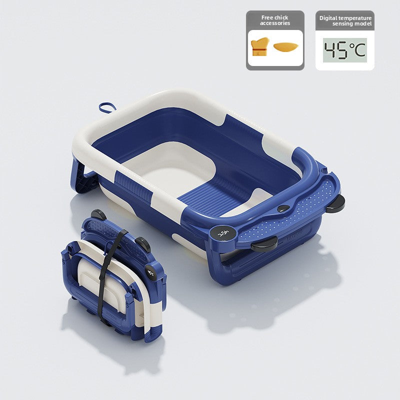 Foldable Temperature-Sensitive Baby Bathtub