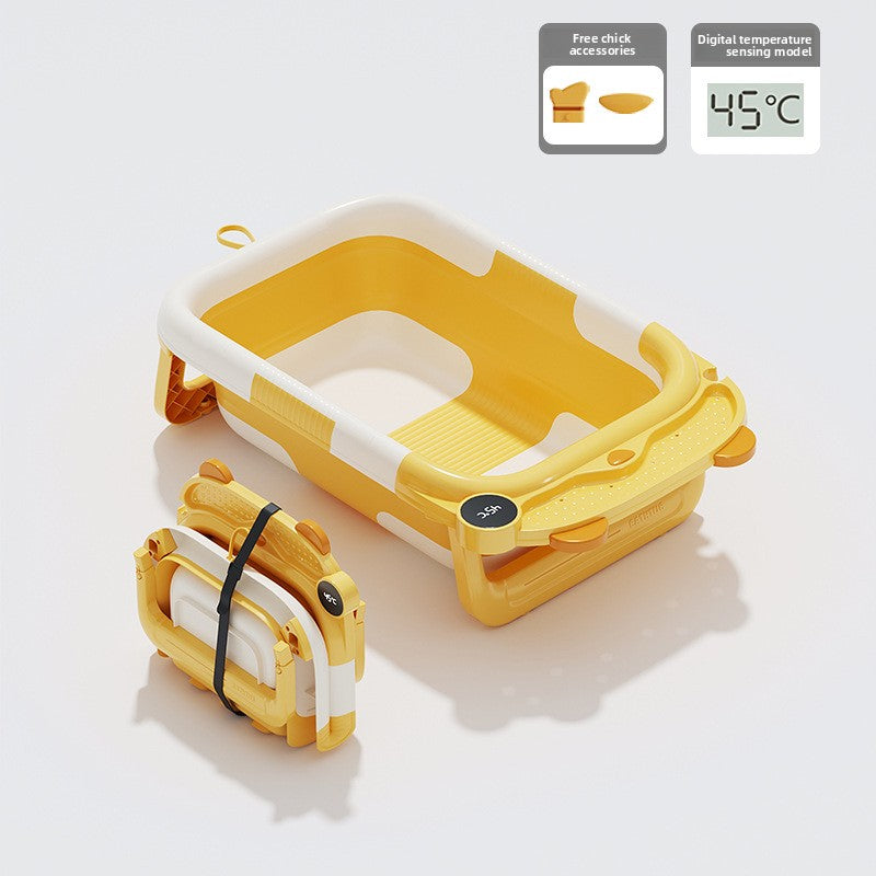 Foldable Temperature-Sensitive Baby Bathtub