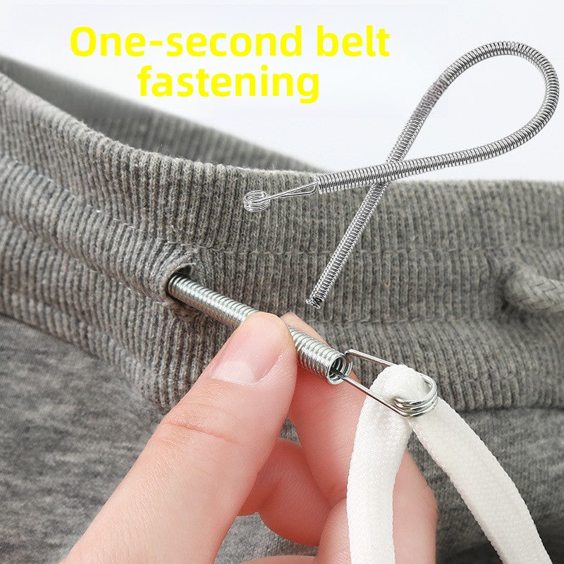 Foldable Threading Tool for Elastic and Lace