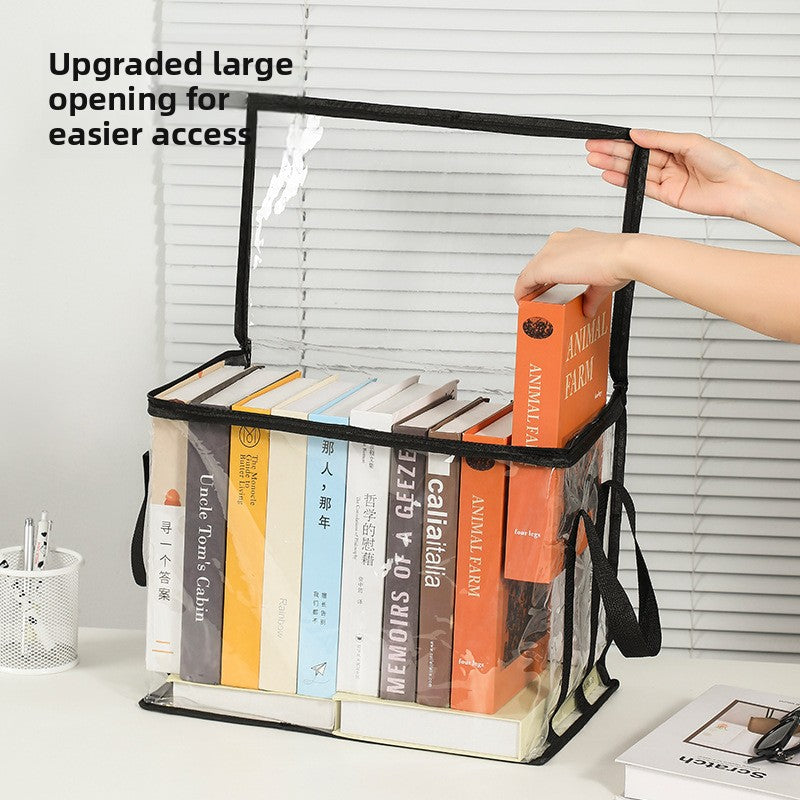 Foldable Transparent Book Storage Box