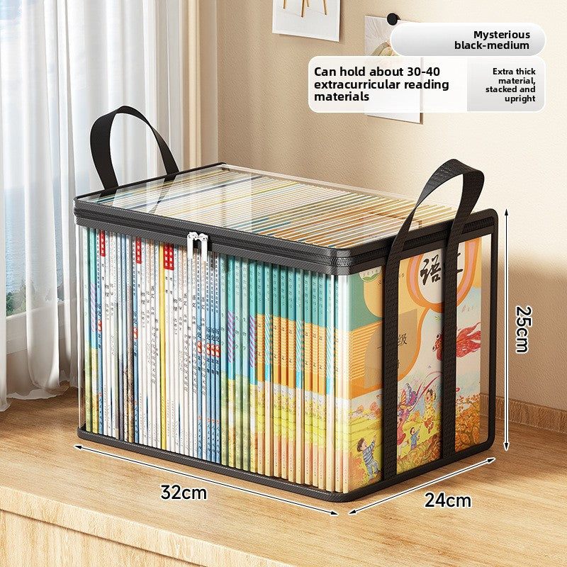 Foldable Transparent Book Storage Box