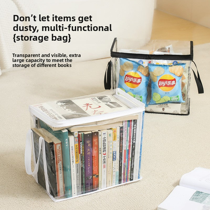 Foldable Transparent Book Storage Box