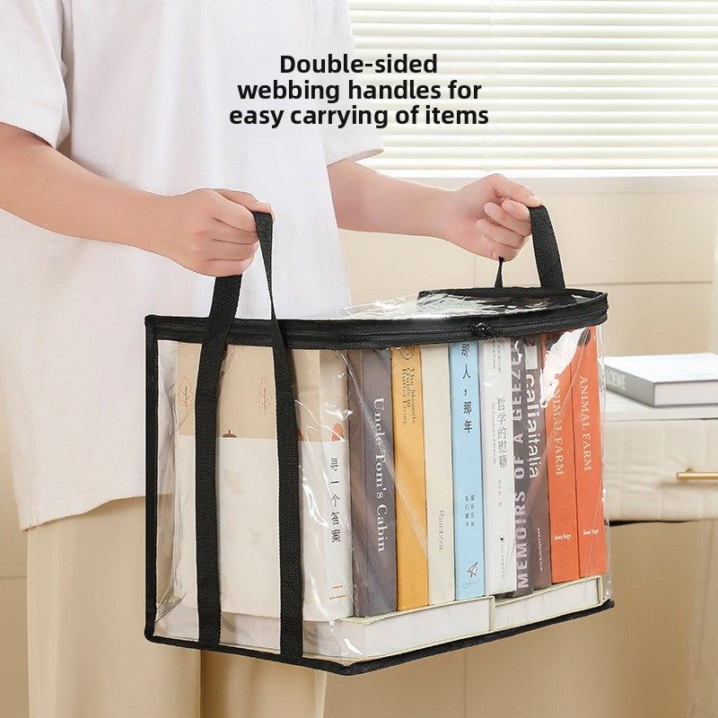 Foldable Transparent Book Storage Box