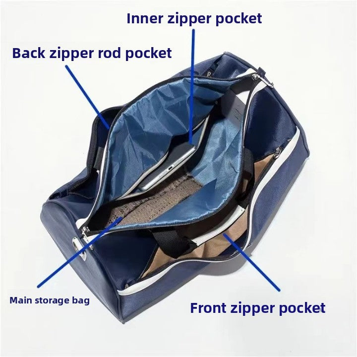 Foldable Travel Luggage Bag with Detachable Strap