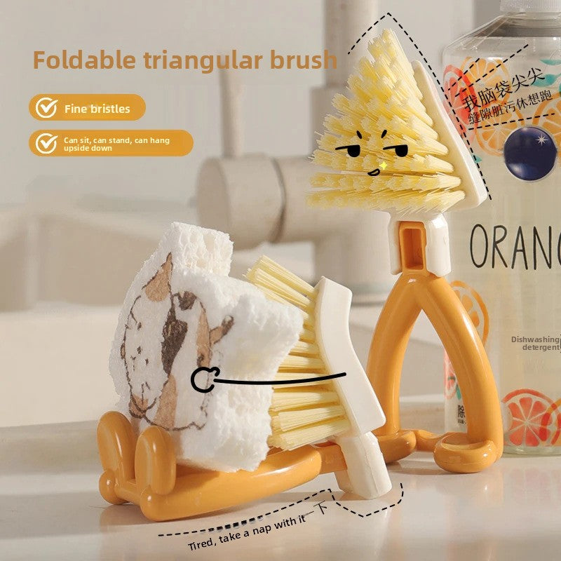 Foldable Triangular Cleaning Brush