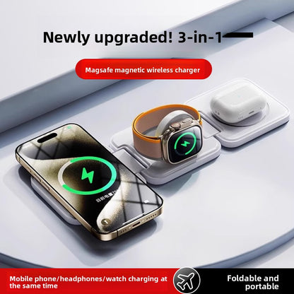 Foldable Triple-in-One Wireless Charger