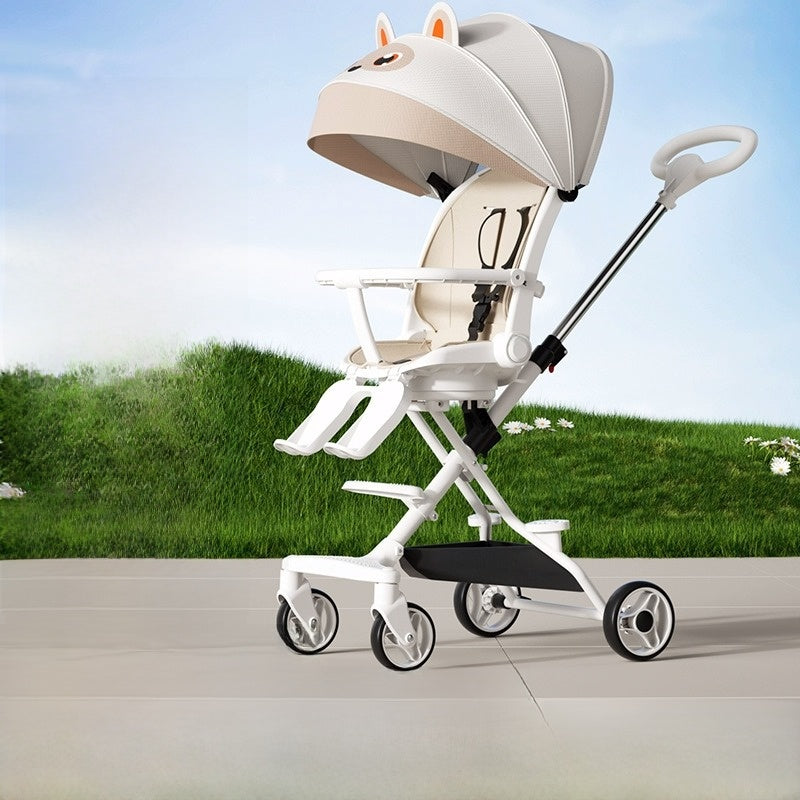 Foldable Two-Way Baby Stroller