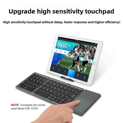 Foldable Ultra-Thin Wireless Bluetooth Keyboard with Touchpad