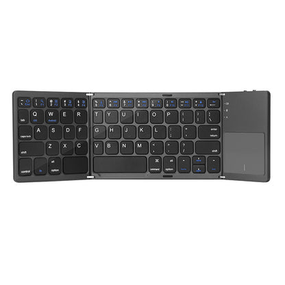 Foldable Ultra-Thin Wireless Bluetooth Keyboard with Touchpad