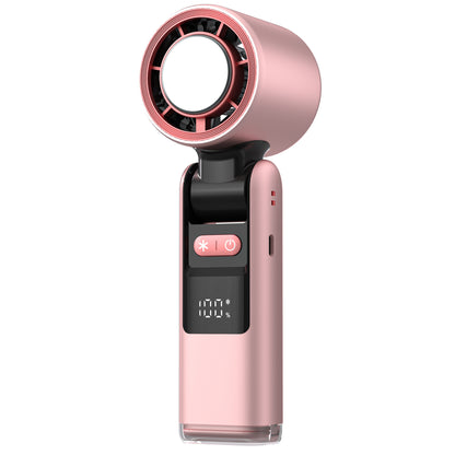 Foldable USB Rechargeable Handheld Cooling Fan with Ice Compress