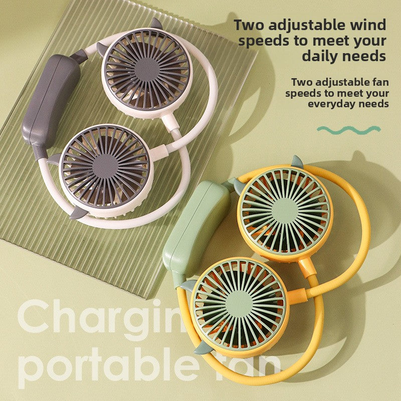 Foldable USB Rechargeable Neck Fan