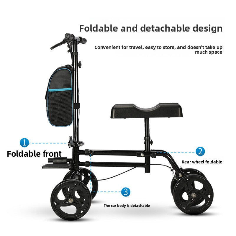 Foldable Walker with Brakes