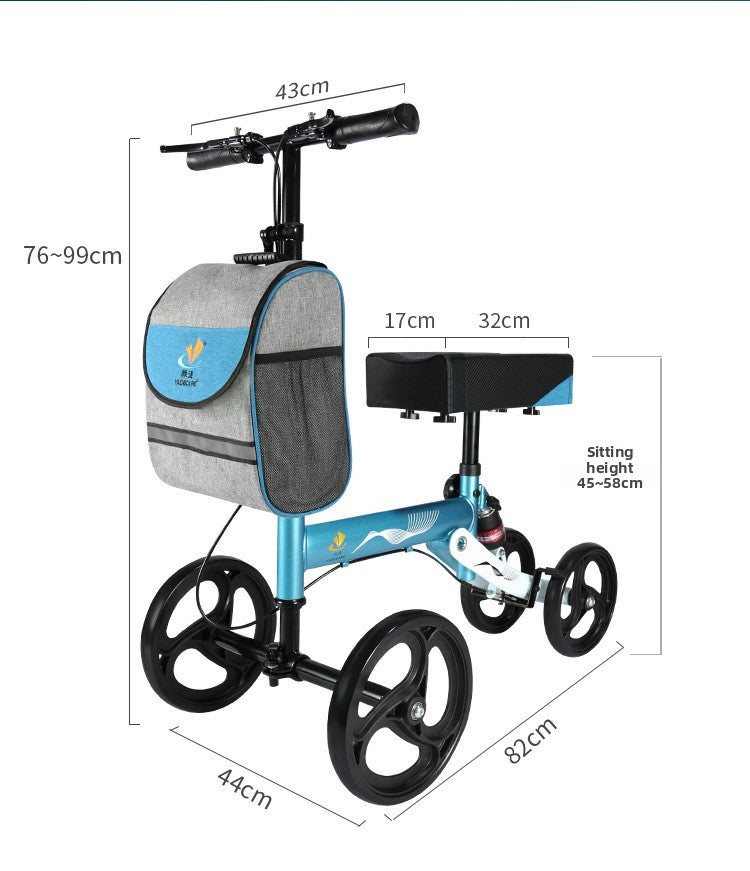 Foldable Walker with Brakes