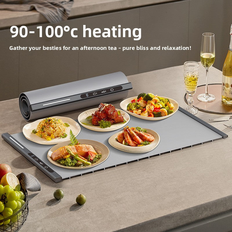 Foldable Warm-Dish Mat, Food Heating Mat, Multi-Functional Table Insulating Mat
