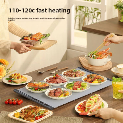Foldable Warm-Dish Mat, Food Heating Mat, Multi-Functional Table Insulating Mat