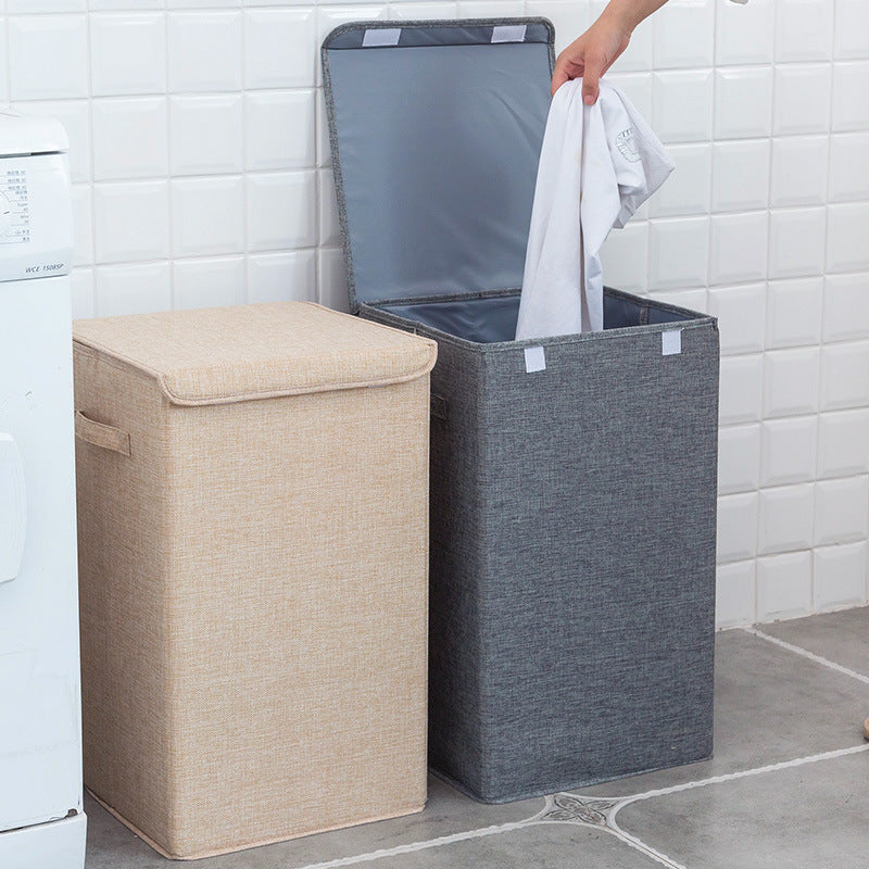 Foldable washable dirty clothes basket