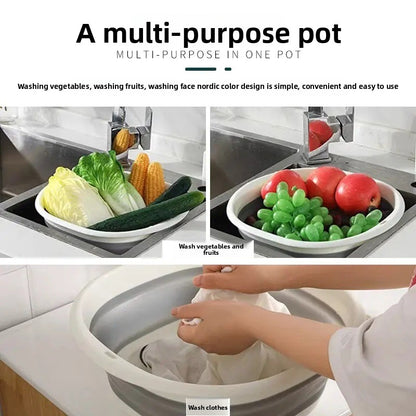 Foldable Washbasin Portable Travel Compressed Water Basin