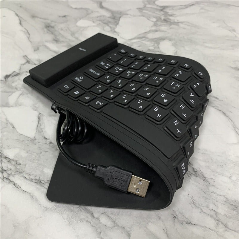 Foldable Waterproof Silicone USB Keyboard