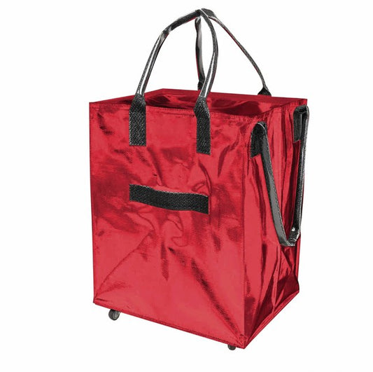 Foldable Wheeled Trolley Bag with Waterproof Pockets