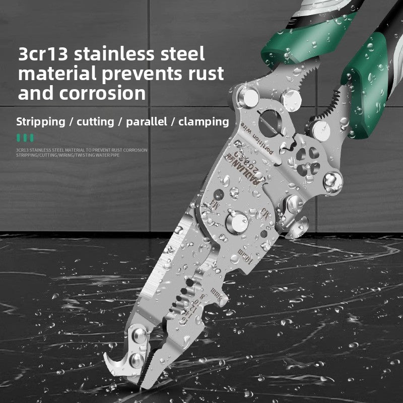 Foldable wire stripper