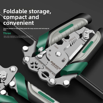 Foldable wire stripper