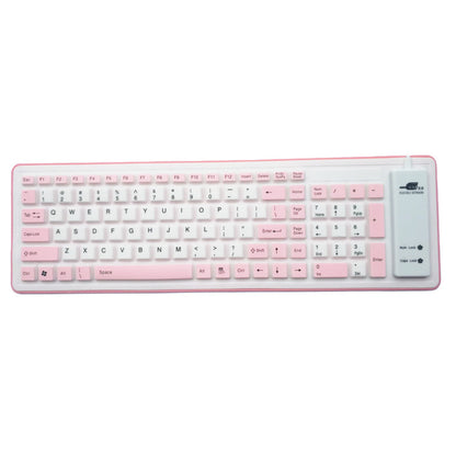Foldable wired industrial keyboard