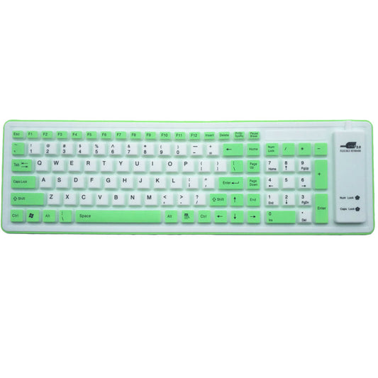 Foldable wired industrial keyboard