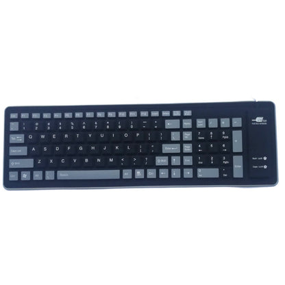 Foldable wired industrial keyboard
