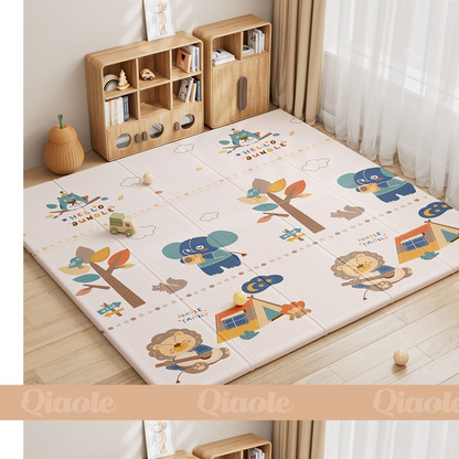 Foldable XPE Baby Crawling Mat with Dual-Sided Designs