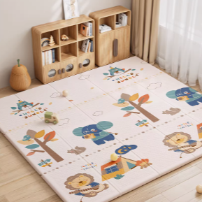 Foldable XPE Baby Crawling Mat with Dual-Sided Designs
